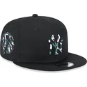 petten-plat-zwart-snapback-9fifty-seasonal-infill-van-new-york-yankees-mlb-van-new-era