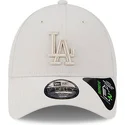 petten-gebogen-beige-verstelbaar-9forty-repreve-outline-van-los-angeles-dodgers-mlb-van-new-era