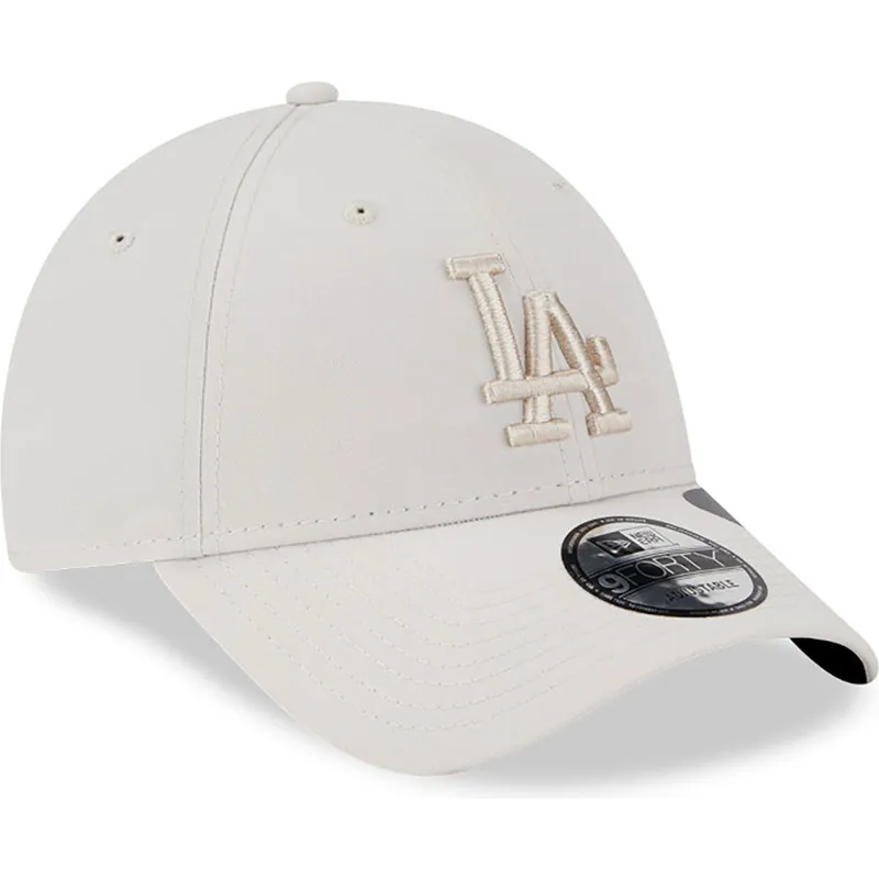 petten-gebogen-beige-verstelbaar-9forty-repreve-outline-van-los-angeles-dodgers-mlb-van-new-era