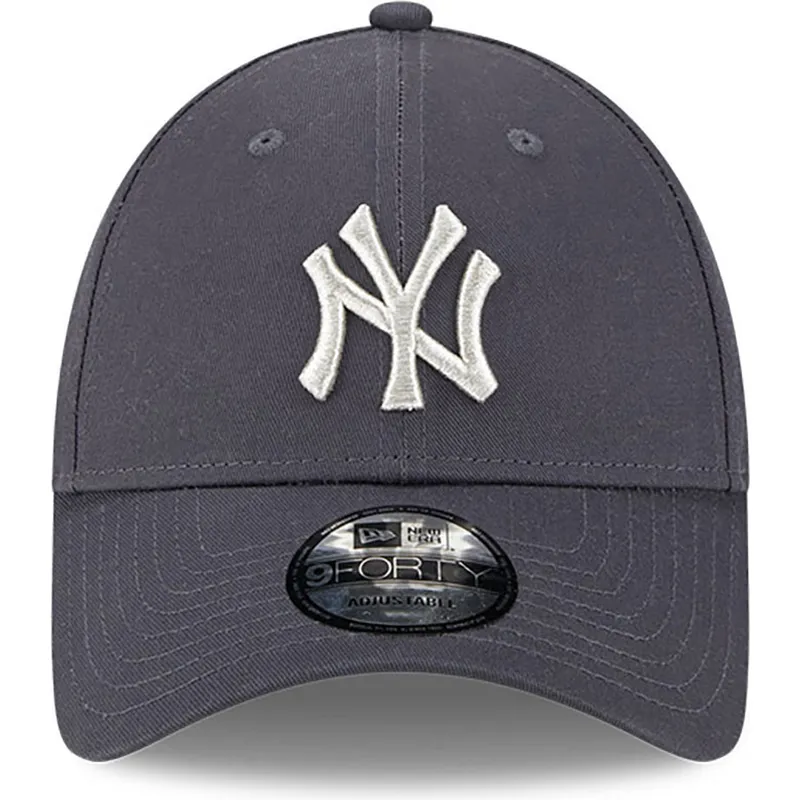petten-gebogen-grijs-verstelbaar-9forty-metallic-van-new-york-yankees-mlb-van-new-era