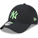 petten-gebogen-zwart-verstelbaar-9forty-neon-van-new-york-yankees-mlb-van-new-era