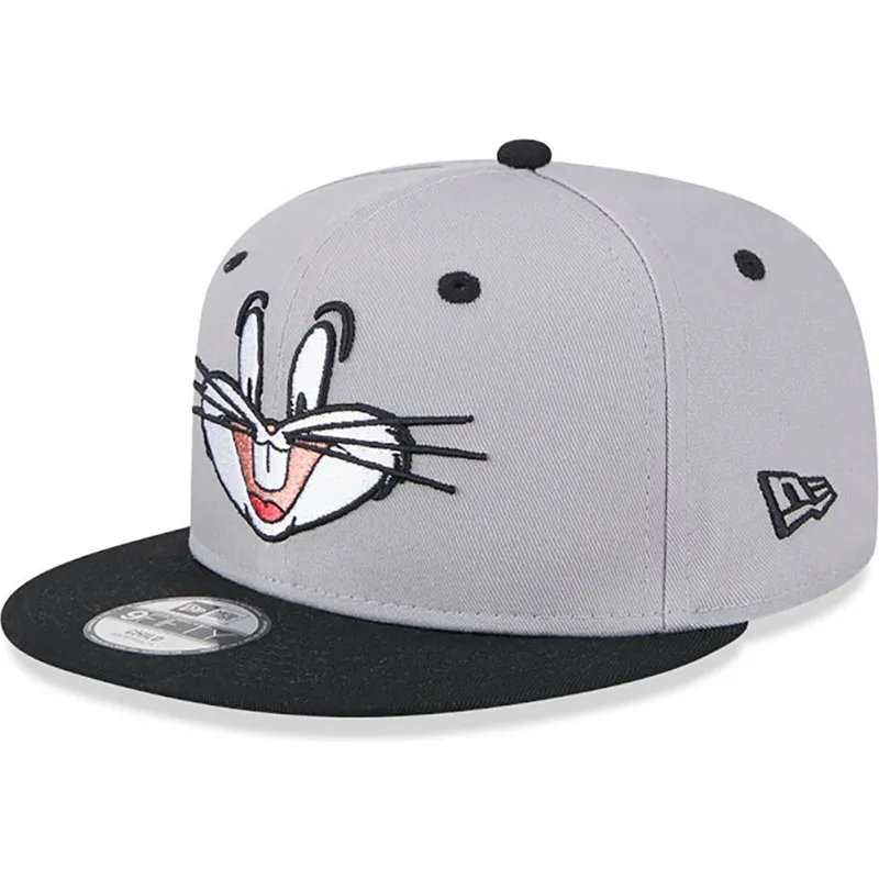petten-plat-grijs-snapback-9fifty-van-bugs-bunny-looney-tunes-van-new-era