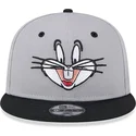 petten-plat-grijs-snapback-9fifty-van-bugs-bunny-looney-tunes-van-new-era