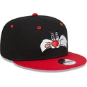 petten-plat-zwart-snapback-9fifty-van-silvestre-looney-tunes-van-new-era