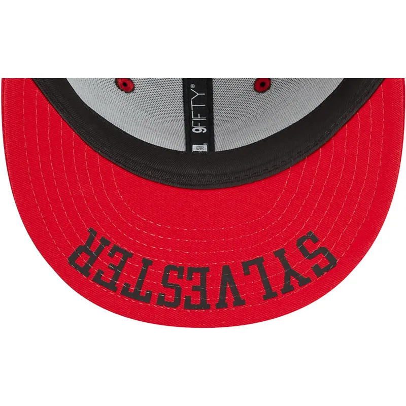 petten-plat-zwart-snapback-9fifty-van-silvestre-looney-tunes-van-new-era