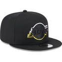 petten-plat-zwart-snapback-9fifty-split-van-los-angeles-lakers-nba-van-new-era