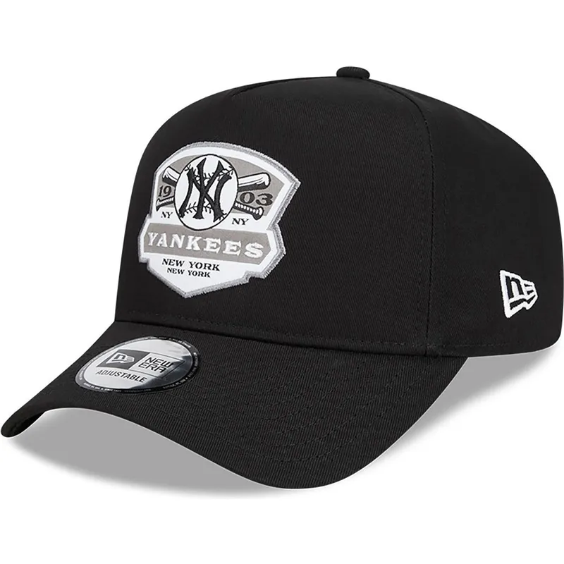 petten-gebogen-zwart-snapback-a-frame-patch-van-new-york-yankees-mlb-van-new-era