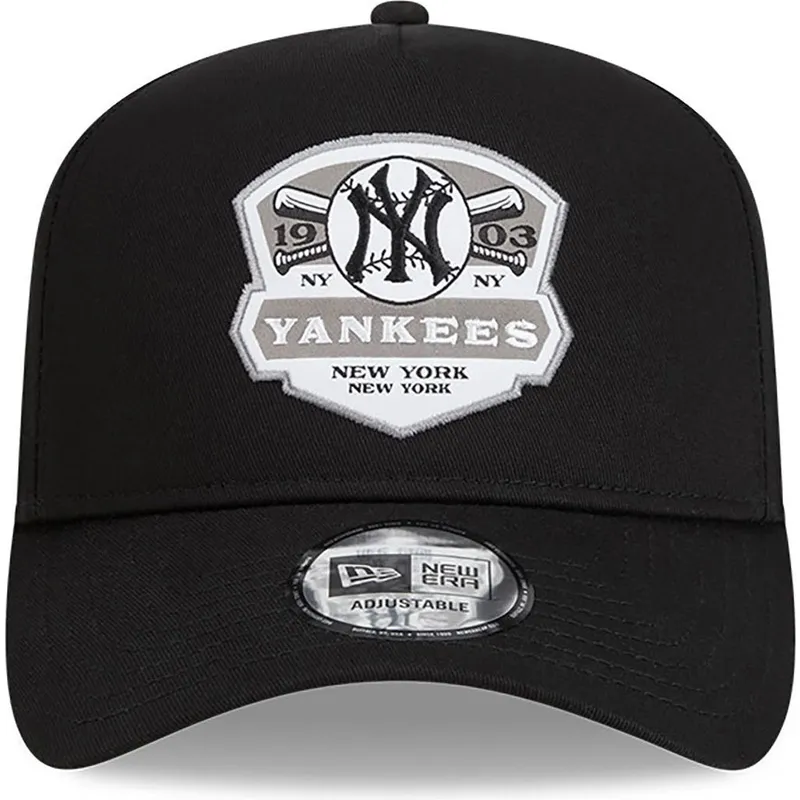 petten-gebogen-zwart-snapback-a-frame-patch-van-new-york-yankees-mlb-van-new-era
