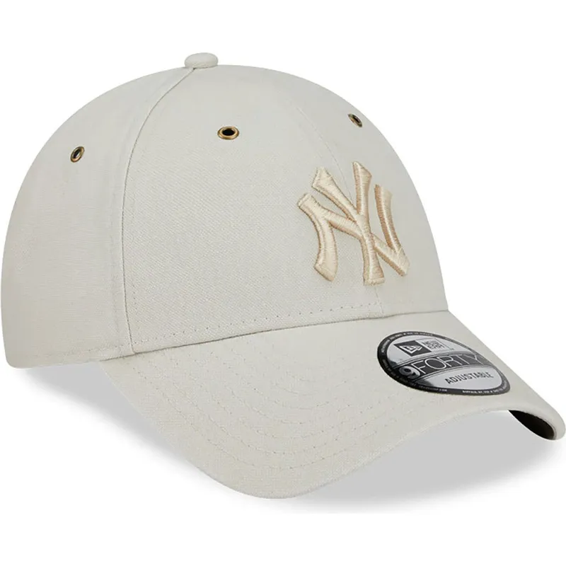 petten-gebogen-beige-verstelbaar-9forty-washed-canvas-van-new-york-yankees-mlb-van-new-era petten-gebogen-beige-verstelbaar-9forty-washed-canvas-van-new-york-yankees-mlb-van-new-era