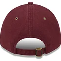 petten-gebogen-rood-verstelbaar-9forty-washed-canvas-van-los-angeles-dodgers-mlb-van-new-era