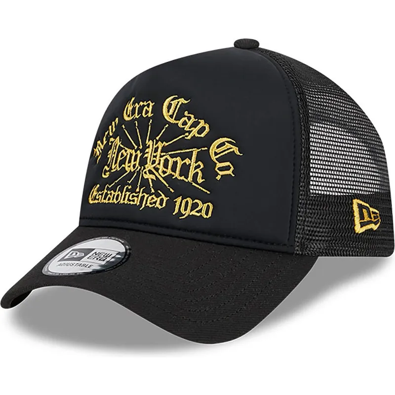 petten-gebogen-zwart-snapback-a-frame-est-1920-van-new-era