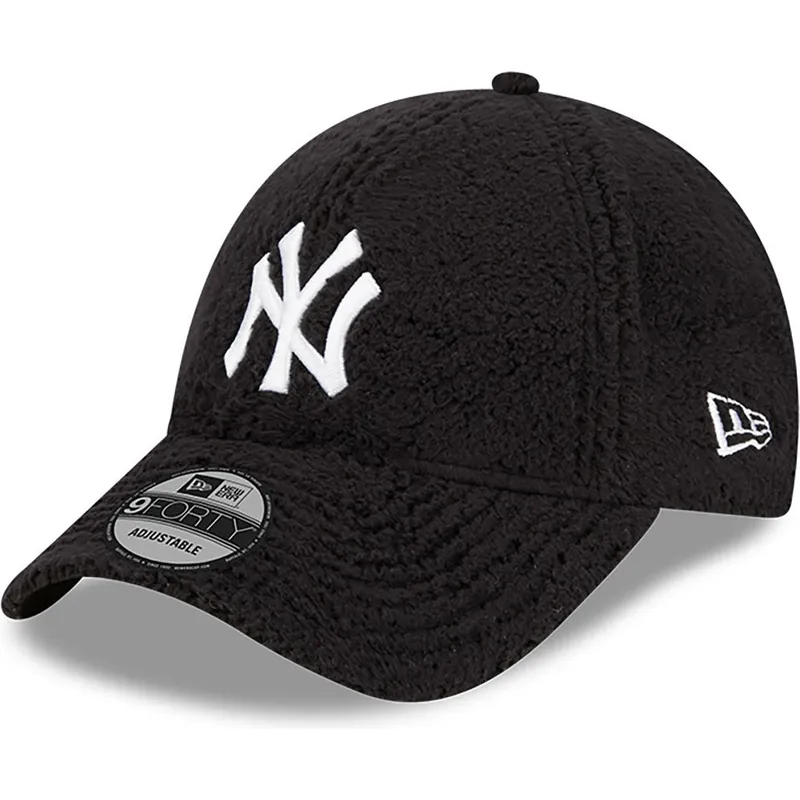 petten-gebogen-zwart-verstelbaar-9forty-teddy-van-new-york-yankees-mlb-van-new-era