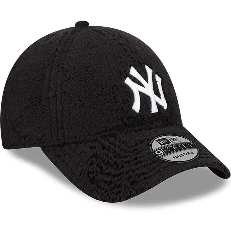 petten-gebogen-zwart-verstelbaar-9forty-teddy-van-new-york-yankees-mlb-van-new-era