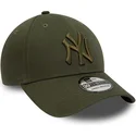 petten-gebogen-groen-fitted-39thirty-league-essential-van-new-york-yankees-mlb-van-new-era