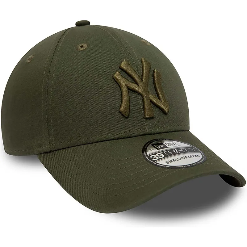 petten-gebogen-groen-fitted-39thirty-league-essential-van-new-york-yankees-mlb-van-new-era