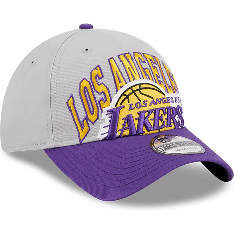 petten-gebogen-grijs-verstelbaar-9twenty-tip-off-2023-van-los-angeles-lakers-nba-van-new-era