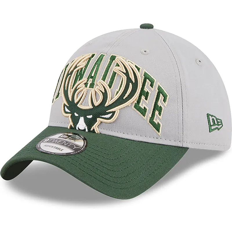 petten-gebogen-grijs-verstelbaar-9twenty-tip-off-2023-van-milwaukee-bucks-nba-van-new-era