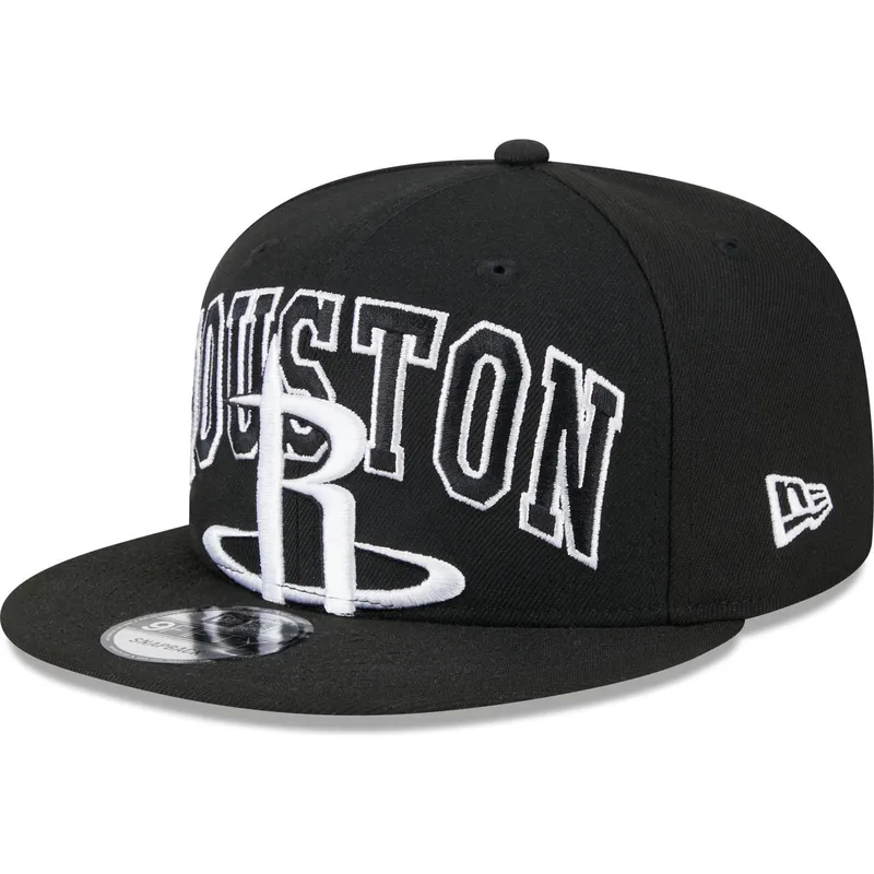 petten-plat-zwart-snapback-9fifty-tip-off-2023-van-houston-rockets-nba-van-new-era