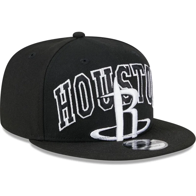 petten-plat-zwart-snapback-9fifty-tip-off-2023-van-houston-rockets-nba-van-new-era