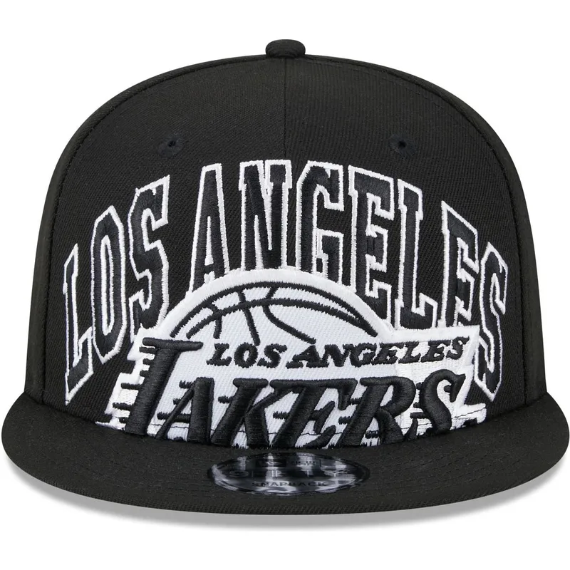 petten-plat-zwart-snapback-9fifty-tip-off-2023-van-los-angeles-lakers-nba-van-new-era