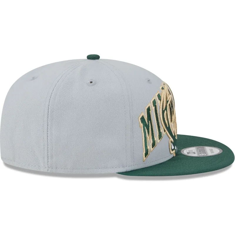 petten-plat-grijs-snapback-9fifty-tip-off-2023-van-milwaukee-bucks-nba-van-new-era