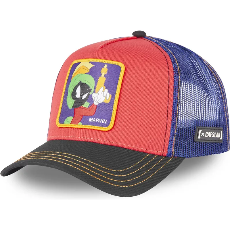 petten-gebogen-rood-snapback-loo7-ma2-marvin-de-marsman-looney-tunes-van-capslab