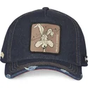 petten-gebogen-marineblauw-snapback-denim-loo8-coy1-coyote-looney-tunes-van-capslab