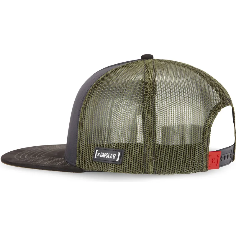 petten-plat-grijs-snapback-loo8-rin-bugs-bunny-en-daffy-duck-looney-tunes-van-capslab