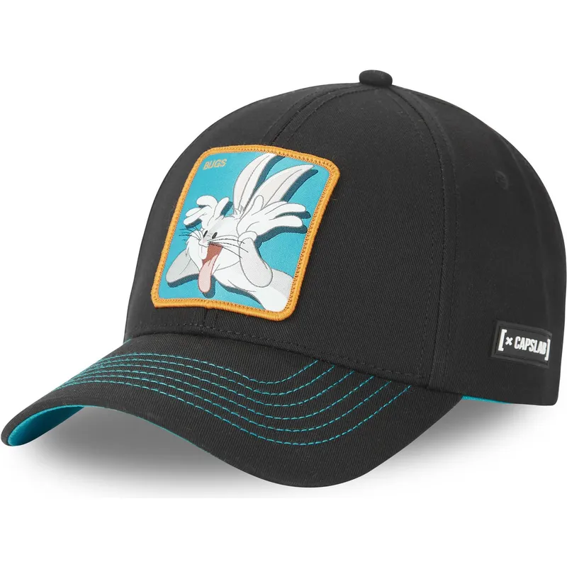 petten-gebogen-zwart-verstelbaar-bu3-bugs-bunny-looney-tunes-van-capslab