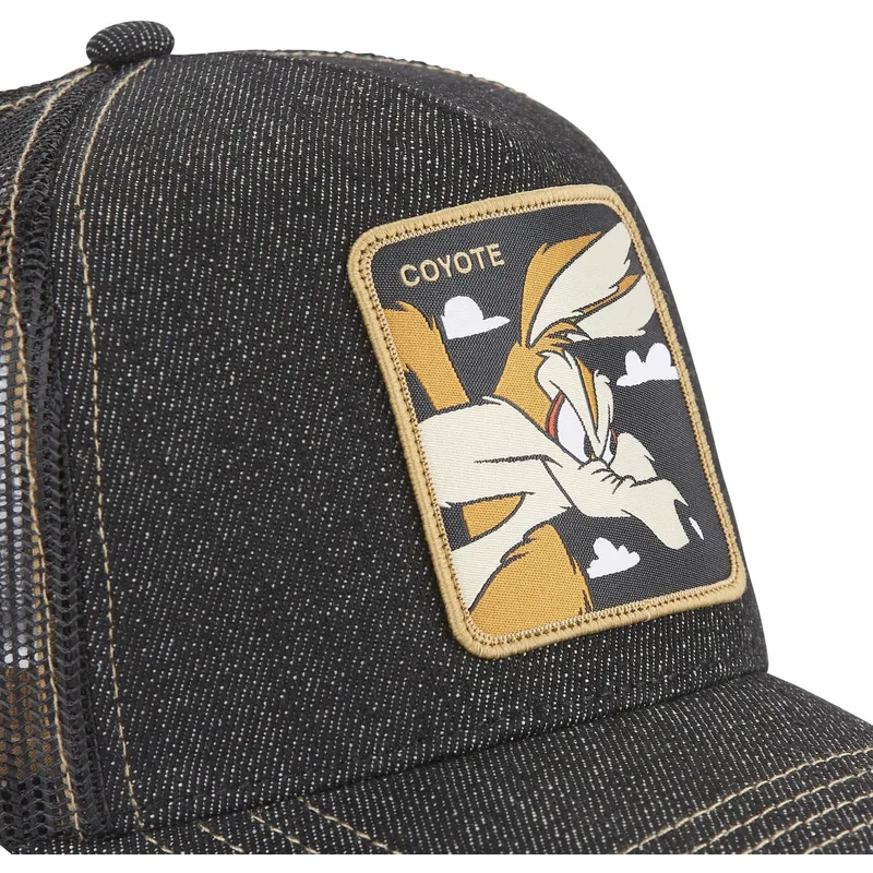 petten-gebogen-zwart-snapback-denim-loo8-coy2-coyote-looney-tunes-van-capslab