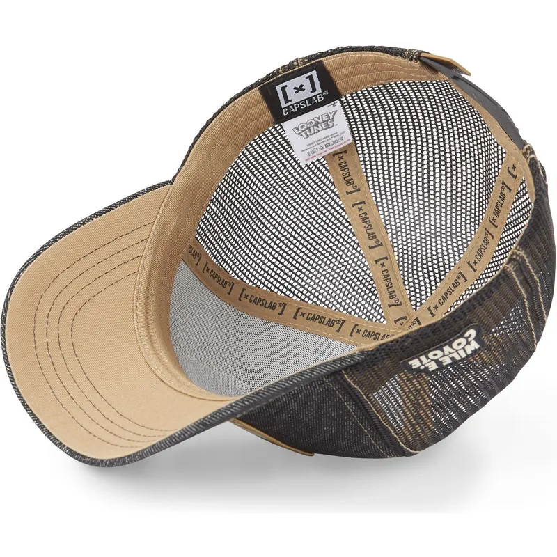 petten-gebogen-zwart-snapback-denim-loo8-coy2-coyote-looney-tunes-van-capslab