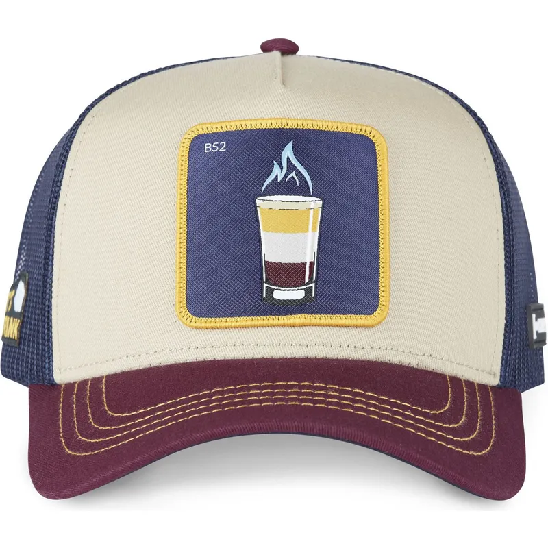 petten-gebogen-beige-snapback-b52-cocktails-van-capslab