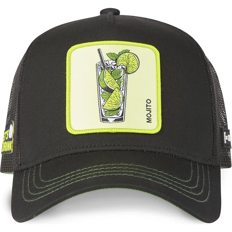 petten-gebogen-zwart-snapback-cas2-mo1-mojito-cocktails-van-capslab
