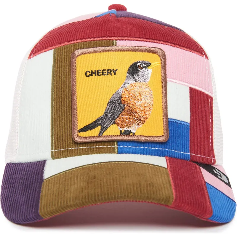 petten-gebogen-meerkleurig-snapback-cheery-right-side-of-the-bed-the-farm-patchwork-the-farm-van-goorin-bros petten-gebogen-meerkleurig-snapback-cheery-right-side-of-the-bed-the-farm-patchwork-the-farm-van-goorin-bros