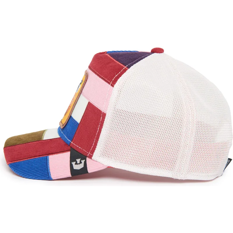 petten-gebogen-meerkleurig-snapback-cheery-right-side-of-the-bed-the-farm-patchwork-the-farm-van-goorin-bros petten-gebogen-meerkleurig-snapback-cheery-right-side-of-the-bed-the-farm-patchwork-the-farm-van-goorin-bros