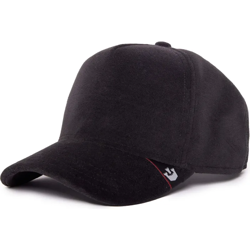 petten-gebogen-zwart-snapback-velour-blank-the-farm-van-goorin-bros