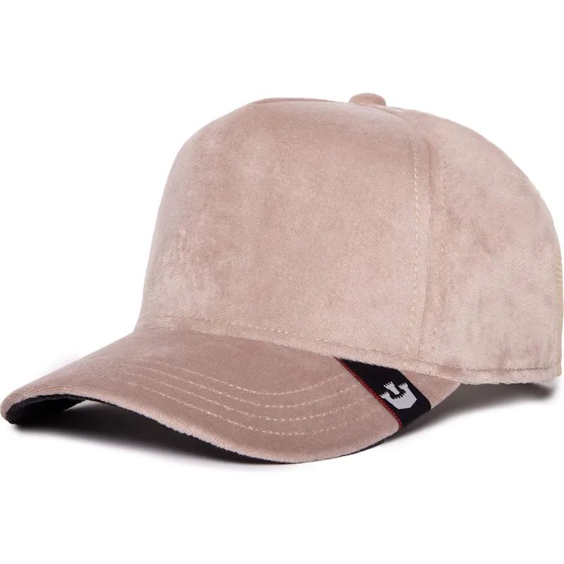 petten-gebogen-beige-snapback-velour-blank-the-farm-van-goorin-bros
