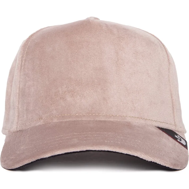 petten-gebogen-beige-snapback-velour-blank-the-farm-van-goorin-bros