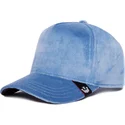 petten-gebogen-blauw-snapback-velour-blank-the-farm-van-goorin-bros
