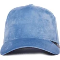 petten-gebogen-blauw-snapback-velour-blank-the-farm-van-goorin-bros
