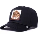 petten-gebogen-zwart-snapback-king-100-the-farm-all-over-canvas-the-farm-van-goorin-bros