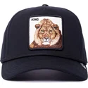 petten-gebogen-zwart-snapback-king-100-the-farm-all-over-canvas-the-farm-van-goorin-bros