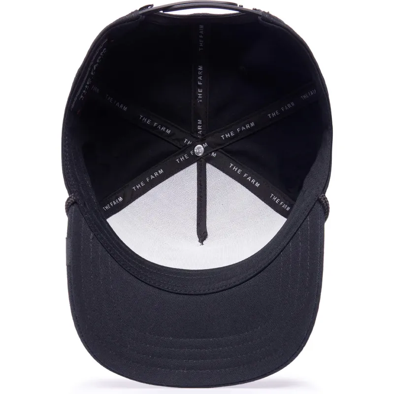 petten-gebogen-zwart-snapback-king-100-the-farm-all-over-canvas-the-farm-van-goorin-bros petten-gebogen-zwart-snapback-king-100-the-farm-all-over-canvas-the-farm-van-goorin-bros