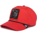 petten-gebogen-rood-snapback-panther-100-the-farm-all-over-canvas-the-farm-van-goorin-bros