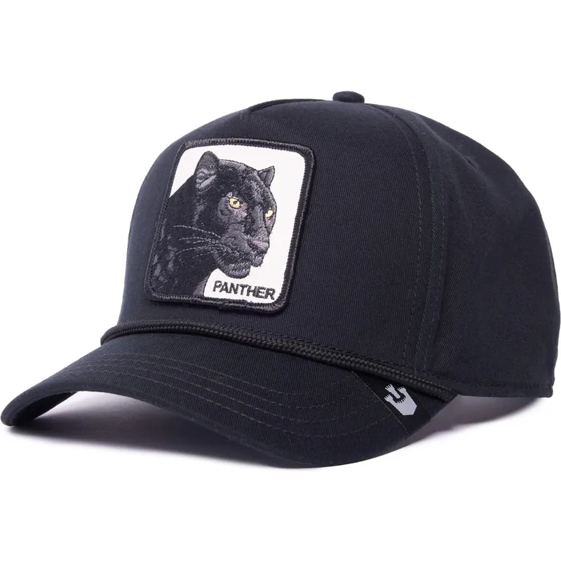 petten-gebogen-zwart-snapback-panther-100-the-farm-all-over-canvas-the-farm-van-goorin-bros