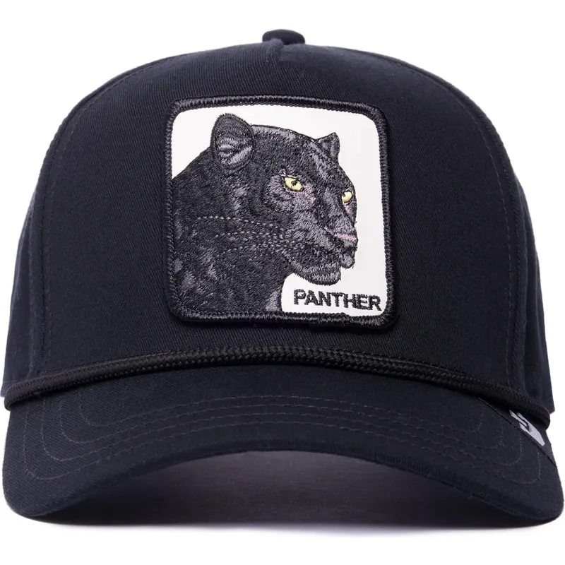 petten-gebogen-zwart-snapback-panther-100-the-farm-all-over-canvas-the-farm-van-goorin-bros