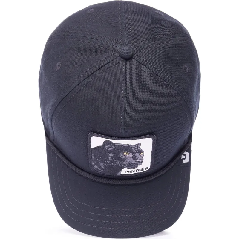 petten-gebogen-zwart-snapback-panther-100-the-farm-all-over-canvas-the-farm-van-goorin-bros