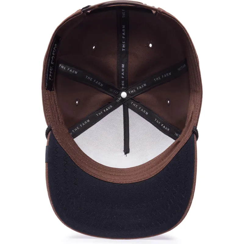 petten-gebogen-bruin-snapback-prick-porcupine-100-the-farm-all-over-canvas-the-farm-van-goorin-bros