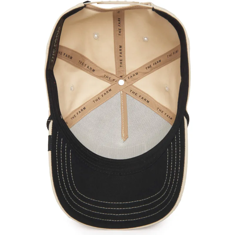 petten-gebogen-beige-snapback-cock-rooster-100-the-farm-all-over-canvas-the-farm-van-goorin-bros