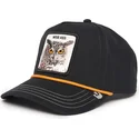 petten-gebogen-zwart-snapback-wise-owl-100-the-farm-all-over-canvas-the-farm-van-goorin-bros